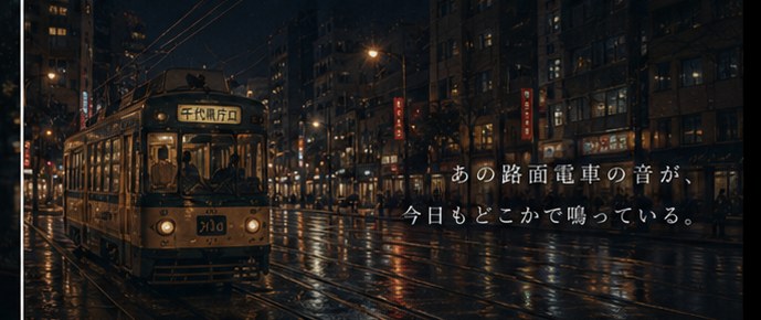 福岡——路面電車の音が今日もどこかで鳴っている
