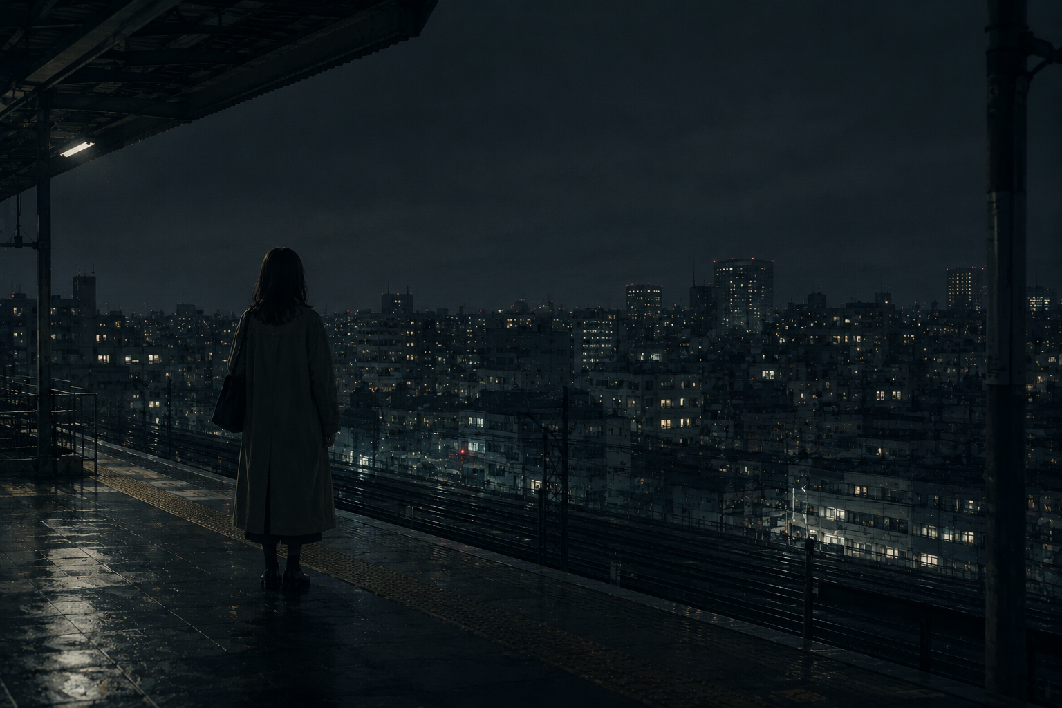 夜の待ち合わせ——静かな緊張